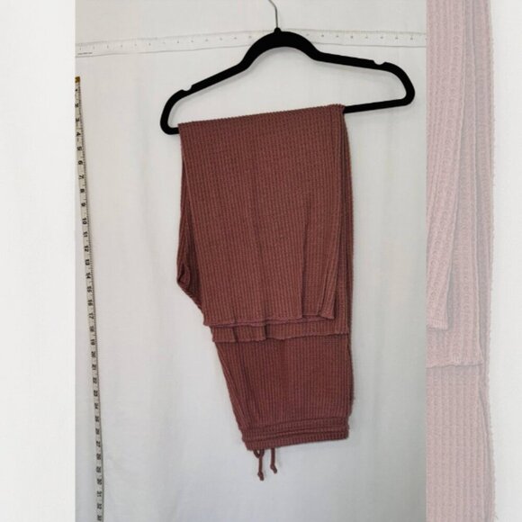 Socialite Womens Medium Stretch Regular V-Neck Elastic Waist Coordinate Set Pink - Picture 3 of 7